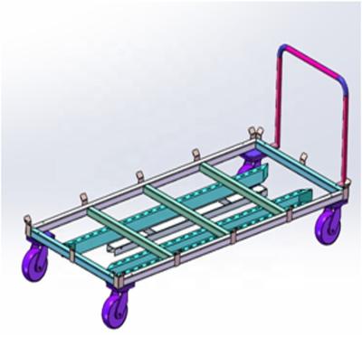 China Easy Operation Safety Convenience Customized Mobile Warehouse Logistic Trolley Hardware Workbench Trolley Cart for sale