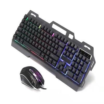 China Amazon Hot Selling G700 Waterproof Metal Material One Hand Gaming Keyboard and Mouse Gaming Computer Wired RGB Keyboard and Mouse Combo for sale