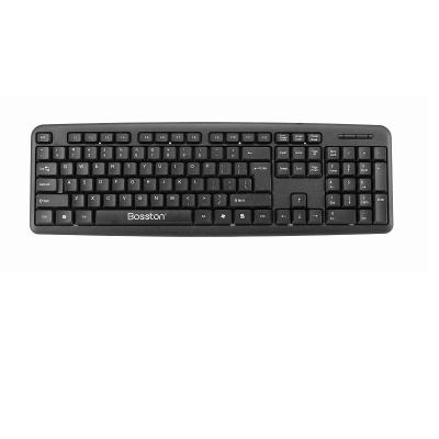 China Factory Wholesale K830 USB Keyboard Black Cable Convenient Standard Keyboard Plug and Play for Office for sale