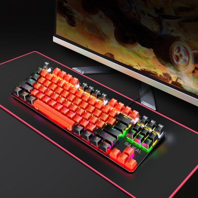 China hot sale k200 87 rgb waterproof main keyboard wired blue cable axis waterproof mechanical gaming keyboard for sale