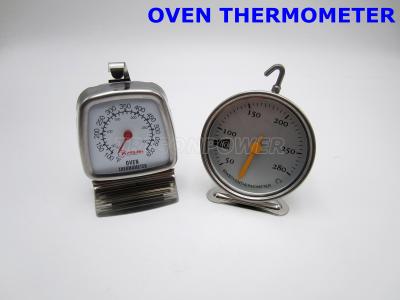 China Oven Probe Thermometer THR02-000 , Spiral Coil Spring Dial Stem Thermometer for sale