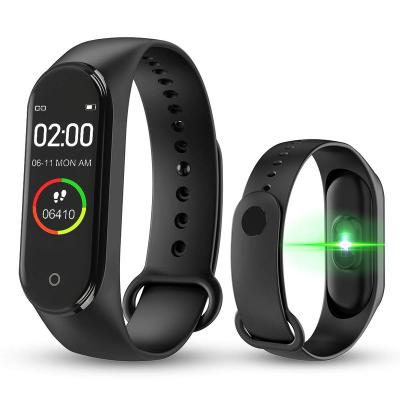 China Cheap APP Control M4 4 Band Fitness Tracker Watch Sports Wristband Heart Rate Blood Pressure Smartband Monitor Health Wristband for sale