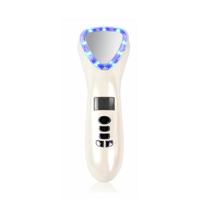 China For Home Use Ultrasonic Cold Photon Light Ultrasonic Hot Cold Hammer LED Massager Face Lifting Skin Firming Skin Care Ultrasound Spa Beauty Equipment for sale