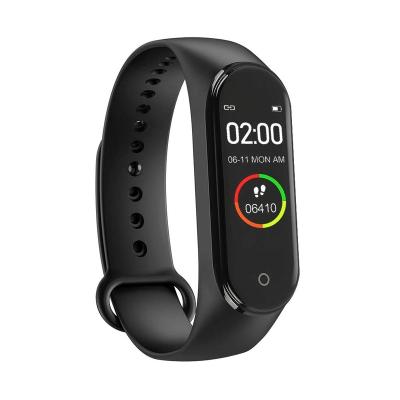 China APP Control Heart Rate Blood Pressure Monitor Smart Band Bracelet Smartwatch Fitness Tracker M4 Wristband Logo Watches for sale