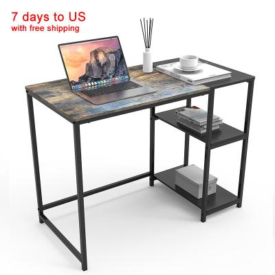 China Free Shipping Rotating Style Steel Coffee House Modern Work Study Writing Computer Desks for sale