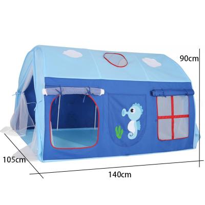 China Tube Type Tent Stake Children Kids Princess Sleeping Bed Tent Canopy For Single Top/Bottom Bunk Tunnel Crawling Tents for sale