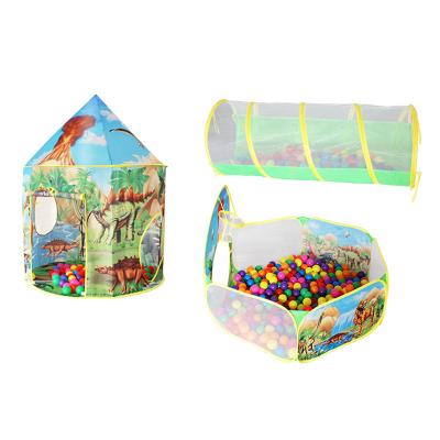 China Soft Toy Pop Up Play Tent Kids Room 3 in 1 Portable Easy Crawling Tunnel Tent Soft Fold Toy Tent for Kids Ball Pool for sale