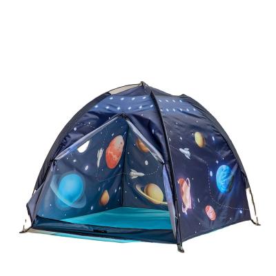 China Easy Children's Built Tent Indoor and Outdoor Playhouse Dollhouse Universe Printing Mongolian Castle Yurt Tent for sale