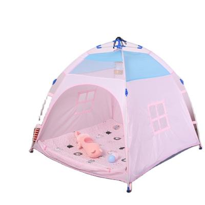 China Polyester Guaranteed Quality Suitable Price Printing Polyester Pop Up Toy Tent And Dinosaur Cartoon for sale