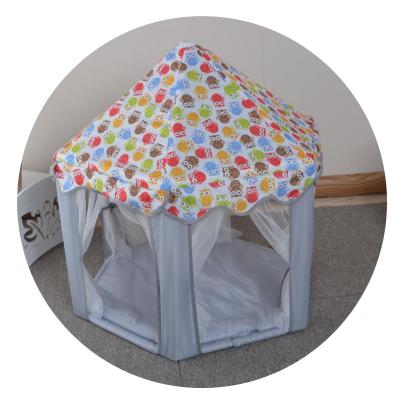 China Outdoor Indoor Playhouse Cat Dog Play PrincessToy Tents PVC Stocked Up Pet Tent Toy Pool For Puppy Pet Playhouse With Plush Balls for sale