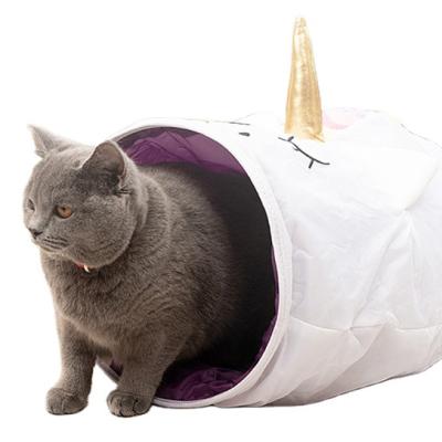 China Folding Playhouse Stocked Cat Bed NestTunnel Toy Bag Tents New Design Outdoor Indoor Folded Pop Up Pet Tents for Cat Pet Play House for sale