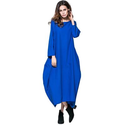 China Product 2022 Islamic Sportswear Arabic Clothing Blouses Hotsale Polyester Fashion Women Solid Muslim Turkish Blouse Long Sleeve for sale