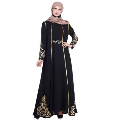 China 2022New Arrival Polyester Tanning Abaya Muslim Islamic Casual Clothing Women Moroccan Dress Product for sale