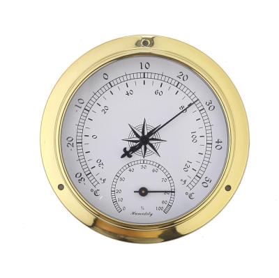 China Powder Coating Dial Wall Thermometer Nautical Hygrometer Diameter115mm / 4.5