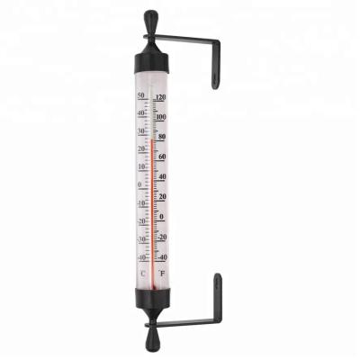 China Large Easy to Read Numbers in Large Antique Decorative Mercury Free Glass Capillary Thermometer Outdoor Tube 16inch Distance Wall Tubes for sale