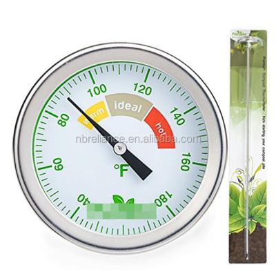 China Check the Progress of Compost Pile Stainless Steel Compost Thermometer for Garden SoilSaver Compost Bintermometro for sale