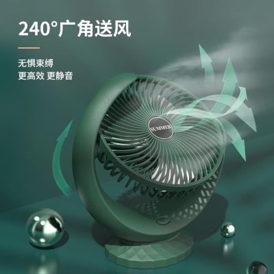 China Amazon Hot Selling Mini Fans Manufacturer Rotating Plastic Usb Desk Table Desk Fan Rechargeable Electric Hotel Amazon for sale