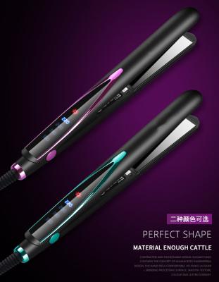 China Wholesale Custom Hotel Box Private Label Nano 450 Degree Titanium Iron Flat Professional Hair Straightener for sale