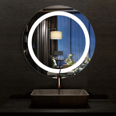 China European Style Led Mirror Photo Frame Portable Led Mirror Round Large Vanity Contract Lights Bathroom Led Mirror With Light for sale