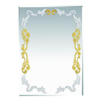 China European Style Decorative Resin Silver Jewelry Gold Wall Mounted Bath Mirror for sale