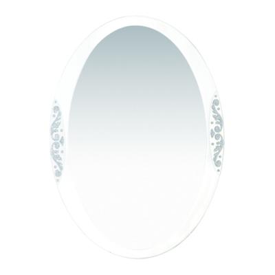 China European Style Oval Shape Unique Design Mirror Wall Mounted Resin Bathroom Mirror for sale