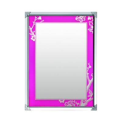 China New Modern Prodducts Hangzhou 2021 Plum Bathroom Hotel Pattern Figured Mirror for sale