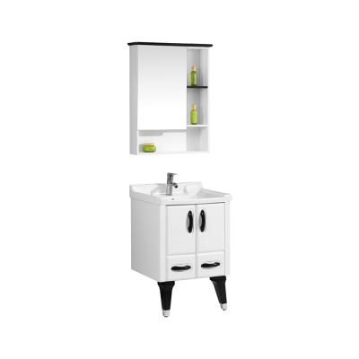 China Modern Floor Standing Bathroom Furniture Bathroom Vanity PVC Bathroom Vanity for sale