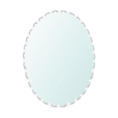 China Bright Round White Beleved Decorative Design Wall Mirror for sale