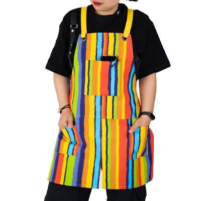 China Eco - Friendly KEFEI Cotton Linen Kitchen Cooking Men 's Waiter 's and Waitress 's Working Apron for sale