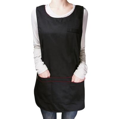 China 2020 Casual Kefei Uniform For Workers Cleaning Logo Female Bartenders Polycotton Vest for sale