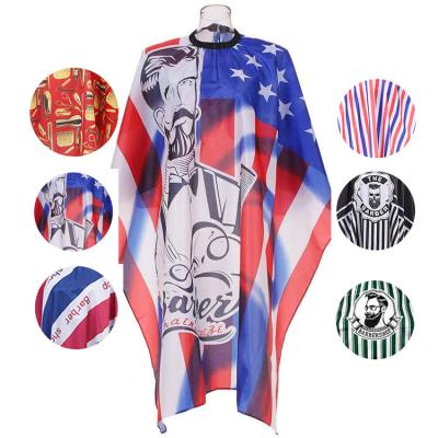 China Adjustable Professional Men Barber Hairdressing Barber Cape Hairdressing With Designs Hairdresser Barber Capes And Aprons for sale