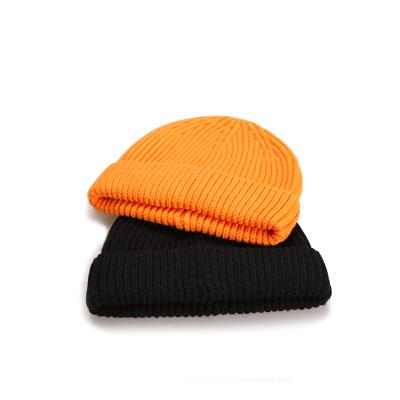 China Wholesale Custom COMMON Beanie Warm Ribbed Winter Embroidery Knitted Skullcap Skull Cap Winter Short Hat for sale