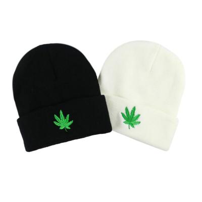 China JOINT Acrylic Women Skullies Wholesale Winter Hat Embroidery Men Skullies Hat Custom Logo for sale