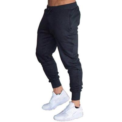 China Custom Made Breathable Wholesale Custom Fitness Jogger White Terry Logo White Gym Men Sweatpants for sale