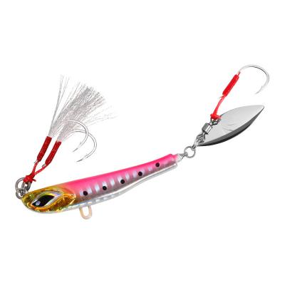 China OEM 21g Kishimoto Metal Blasting Jigs Lead Saltwater Lure Slow Throw Fishing Jig With Blade for sale