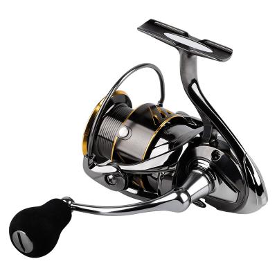 China Kishimoto Stainless Steel OEM 4.7:1 25KG Max Drag Spinning Fishing Reel for sale