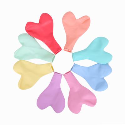 China 12 inch color Macaron balloon latex balloon Valentine's Day wedding decoration heart-shaped balloon gift toy for sale