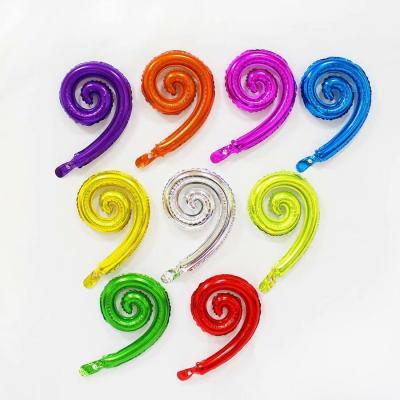 China Foil color balloon wedding decoration foil spiral balloon wholesale for sale