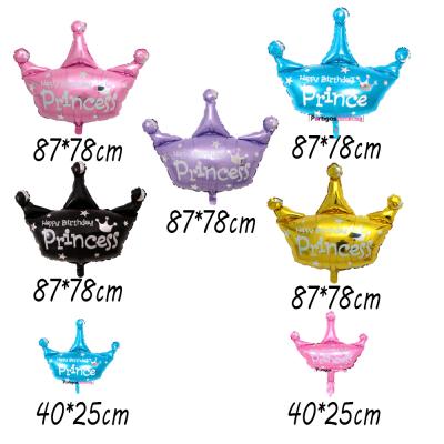 China Fashional and Practical High Quality Princess Crown Foil Balloon Birthday Party Decoration Crown Balloon for Kids Play for sale