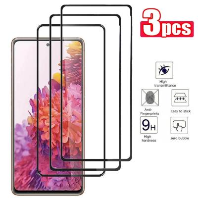 China Tempered Glass 3 Pack 9D Tempered Glass For Samsung Galaxy S21 S20 Fe A51 A50 A70 A20e A40 A10 M21 M31 A21s Screen Protector for sale