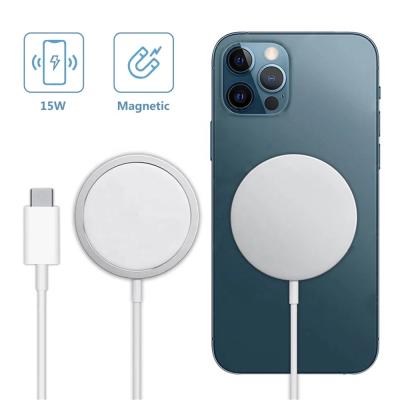 China Devices Amazon Success 2021 15W Qi Fast Charging Qi-enabled Magnetic Wireless Charger Pad For Iphone 12 Mini 11 Pro Max Xs for sale