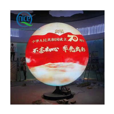 China Indoor Custom Ball Light P1.8 P2 P2.5 P3 P4 P5 P6 Pixel LED Video Balls POI LED Video Ball Sphere Size LED Screen for sale