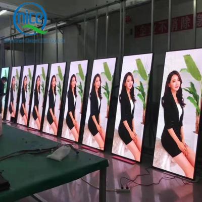 China P1.875 P2 P2.5 P3 P4 P1.875 P2 P2.5 P3 P4 Mobile Indoor Advertising Video LED Video Stand Floor Poster Store Programmable Sign LED for sale