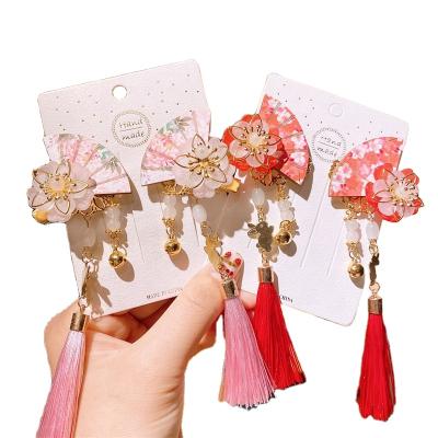 China Retro 2021 New Fashion Wild Chinese Style Hair Clip Girl Tassel Hanfu Stage Hair Accessories for sale