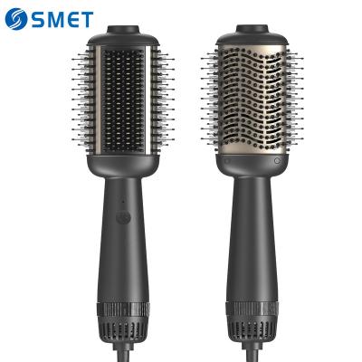 China Private Label Professional Hot Hair Dryer Comb One Step Hair Dryer Electric Fast Hair Straightener Brush for sale