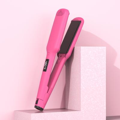 China Professional Wide Ionic Infrared Infrared Infrared Hair Straightener Lock Moisture Hair Care Hotel Flat Flat Irons for sale