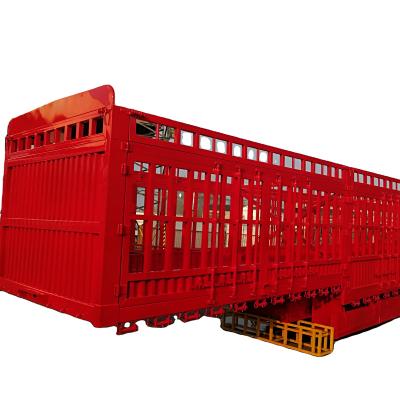 China Hot-selling Tri Axle 70t Stake Cargo Semi Trailers Medium And Long Distance Transportation Of Hot-selling Heavy Bulk Goods for sale