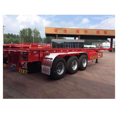 China High Quality Skeleton Container Transport Container Trailer Three Axles Skeleton Semi-Trailer for sale