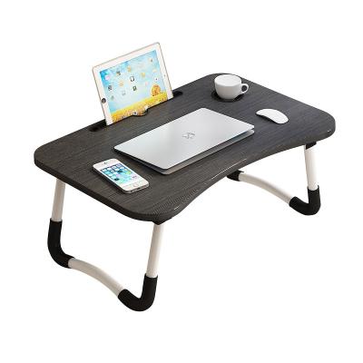 China Foldable Mobile Adjustable Study Table Desk Bedside Table For Laptop Computer With Wheels for sale