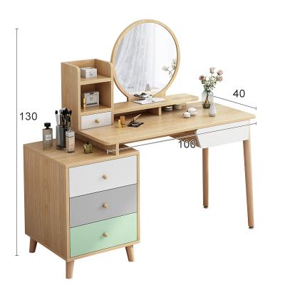 China Hot Selling Dresser Adjustable Vanity Panel Furniture Dressing Table (Other) With Drawers for sale